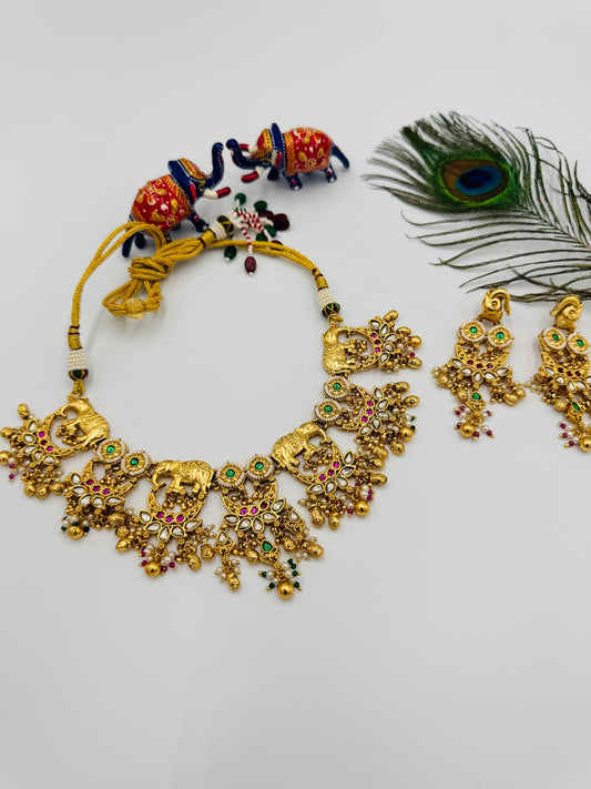 GOLD SHORT NECKLACE GSN5