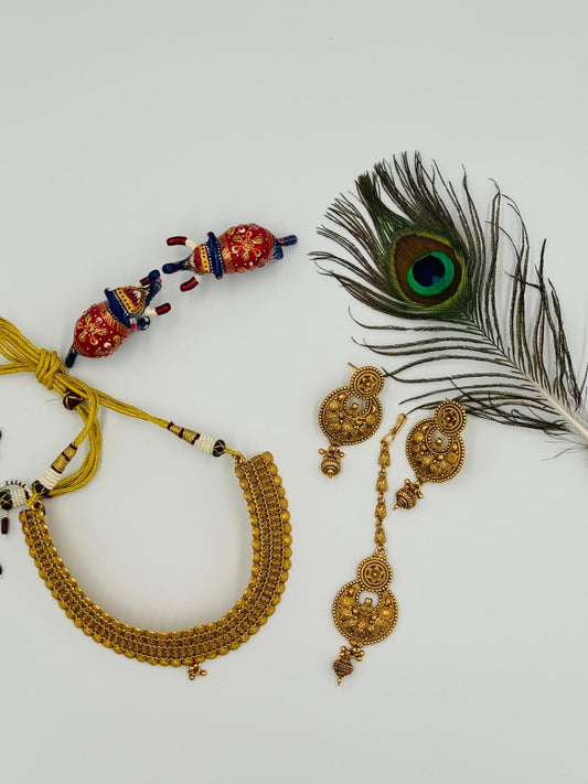 GOLD SHORT NECKLACE GSN9