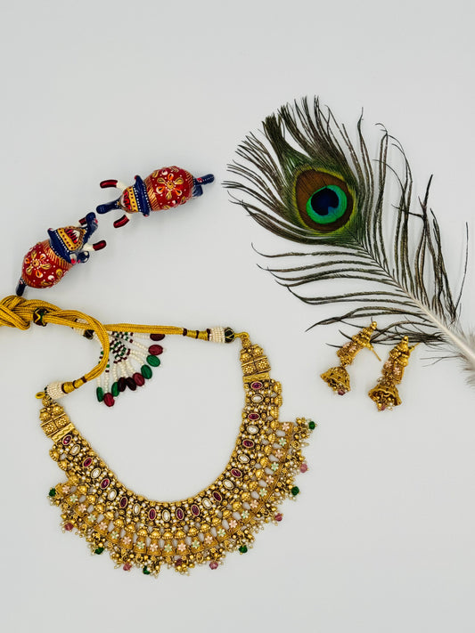 GOLD SHORT NECKLACE GSN17